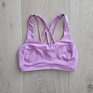 Lululemon Free To Be Serene Bra Pink Blossom Size 6
